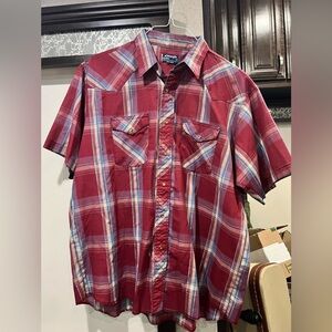 USA Made Wrangler “Big Man” Pearl Snap Shirt
